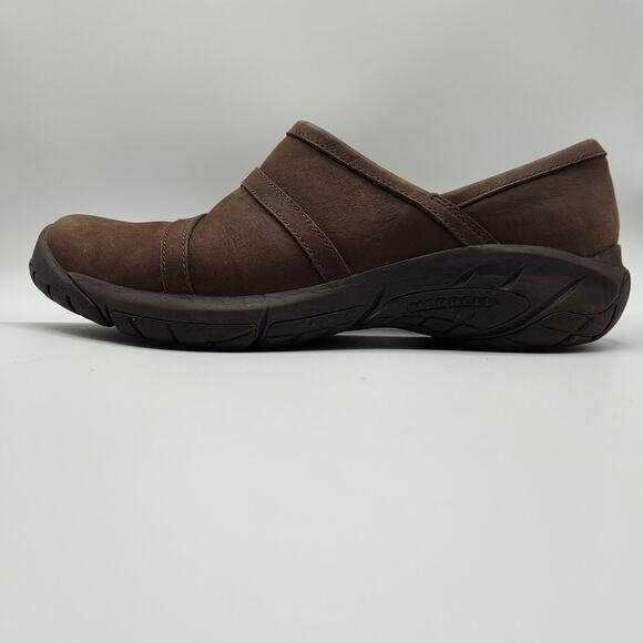 Merrell Encore Moc 4 Women's‎ 7.5 Brown Leather Slip On Comfort Shoes - Picture 5 of 11